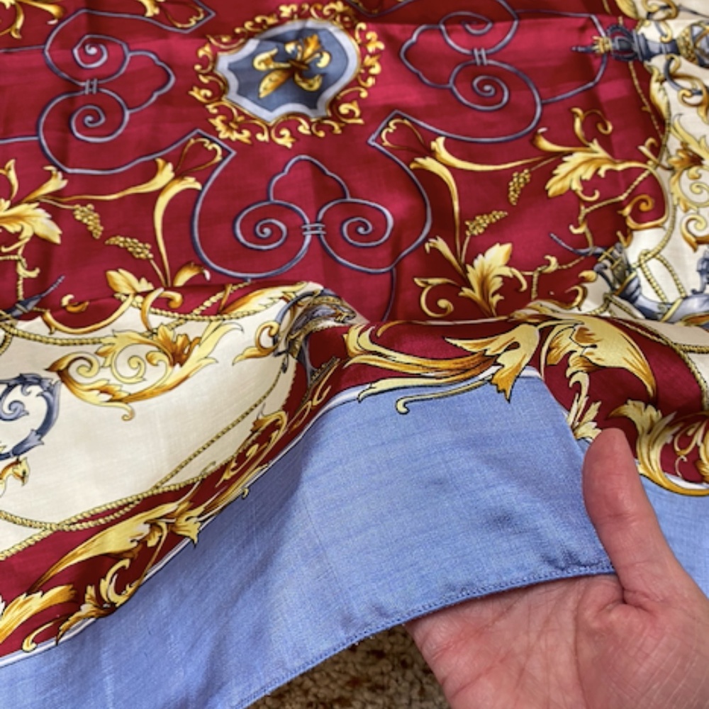 Polyester square Grecian urn scarf